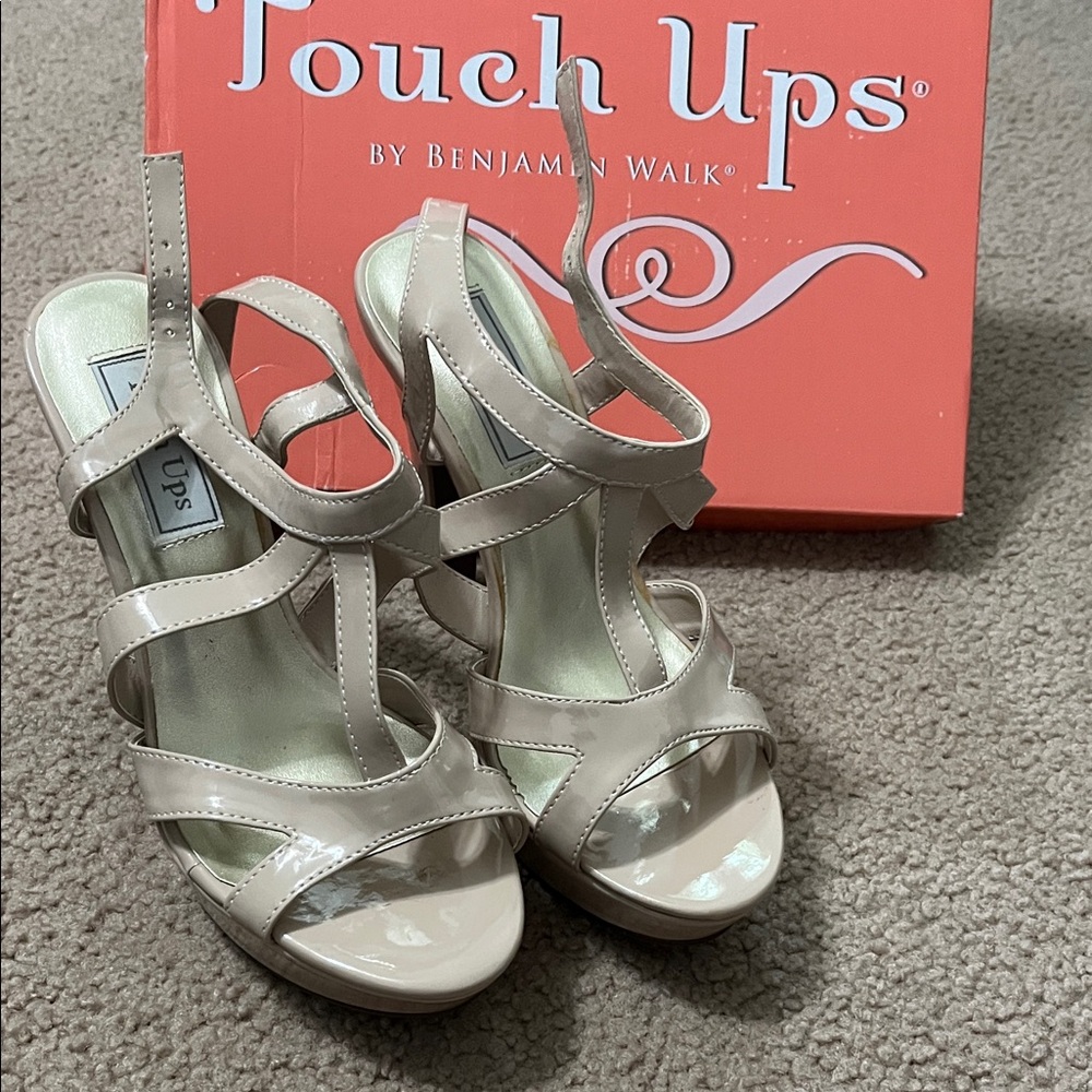 Touch Ups Strappy Nude Heels